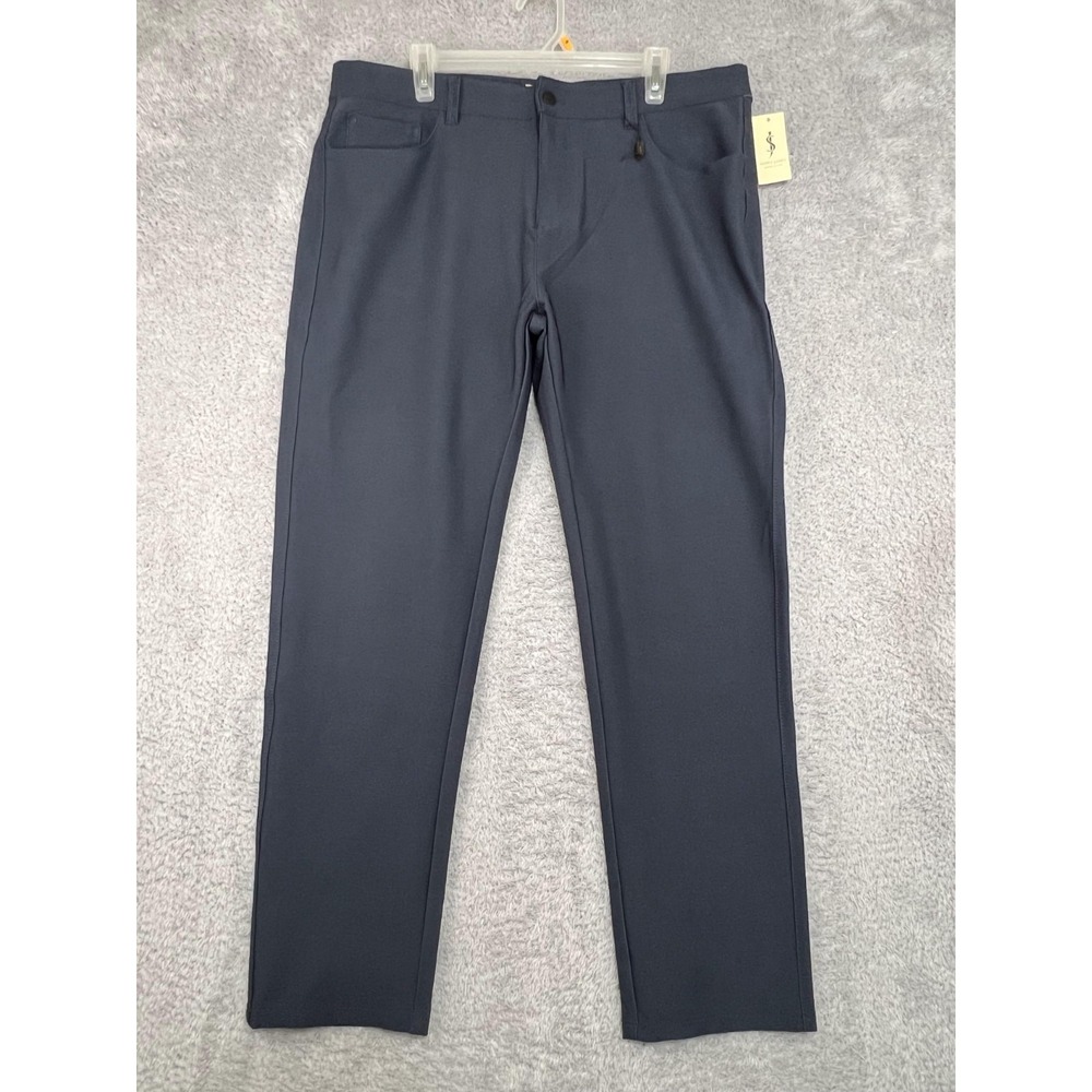 Scott James Pants Men's 38x30 (Tag 36x32) Blue NWT Slim Fit Stretch